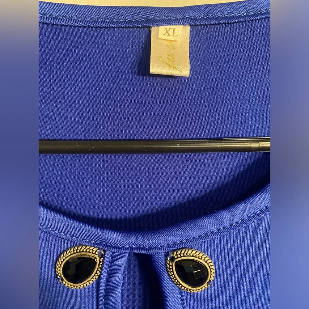 Item 93 Women's Royal Blue Long Sleeve Maxi Dress - Picture 6 of 6